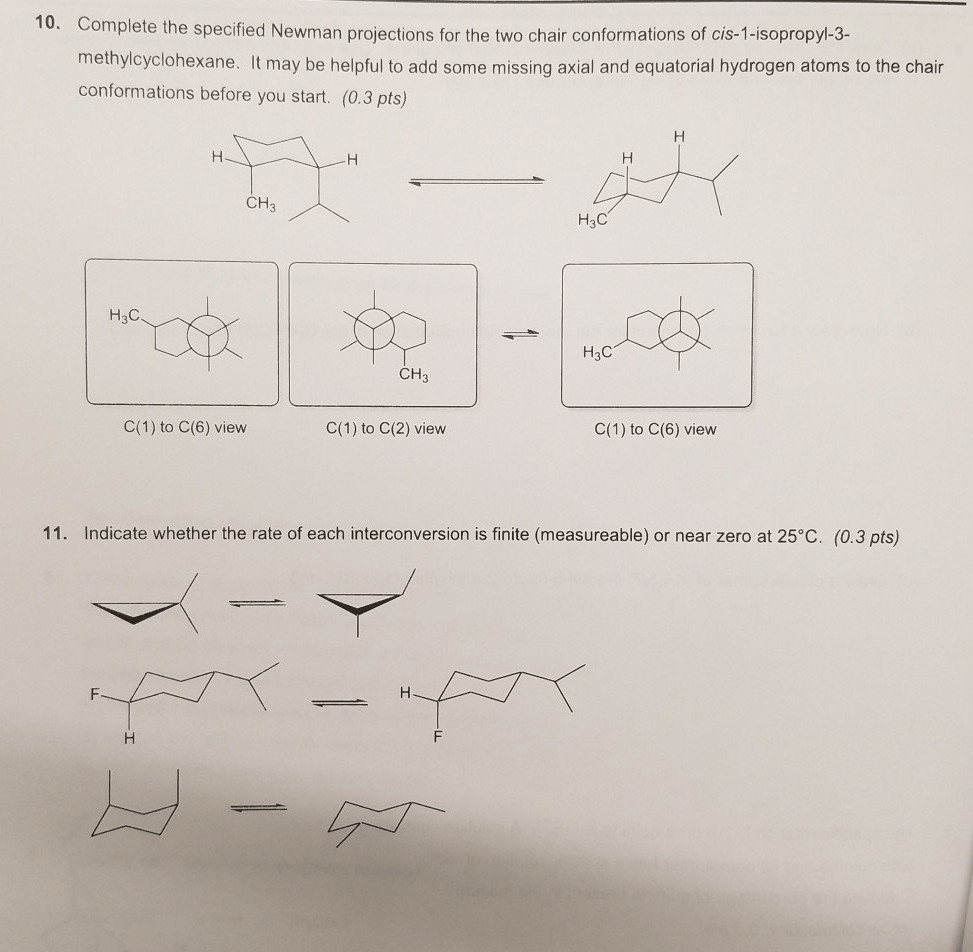 Cis 1 isopropyl 2 methylcyclohexane