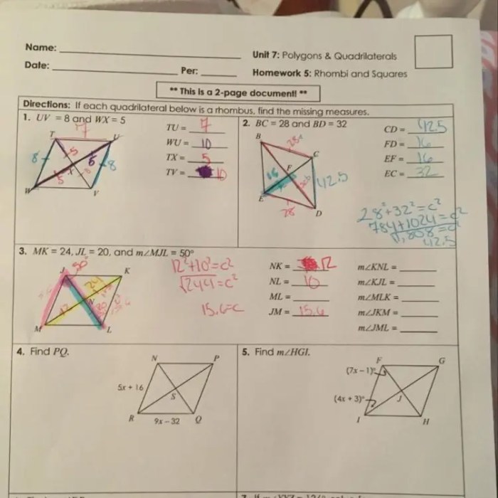 Unit 7 polygons and quadrilaterals homework 1 angles of polygons