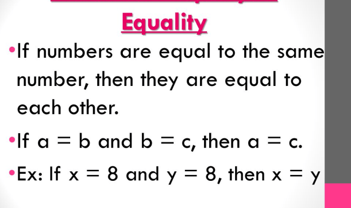 Transitive property definition example