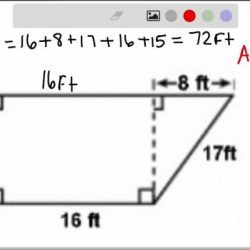 Find the perimeter and area of the polygon shown below.