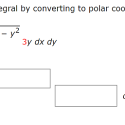 Integral iterated polar coordinates evaluate converting following disk centered region half top